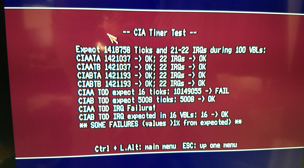 A1200 CIA timer failure I am TSB