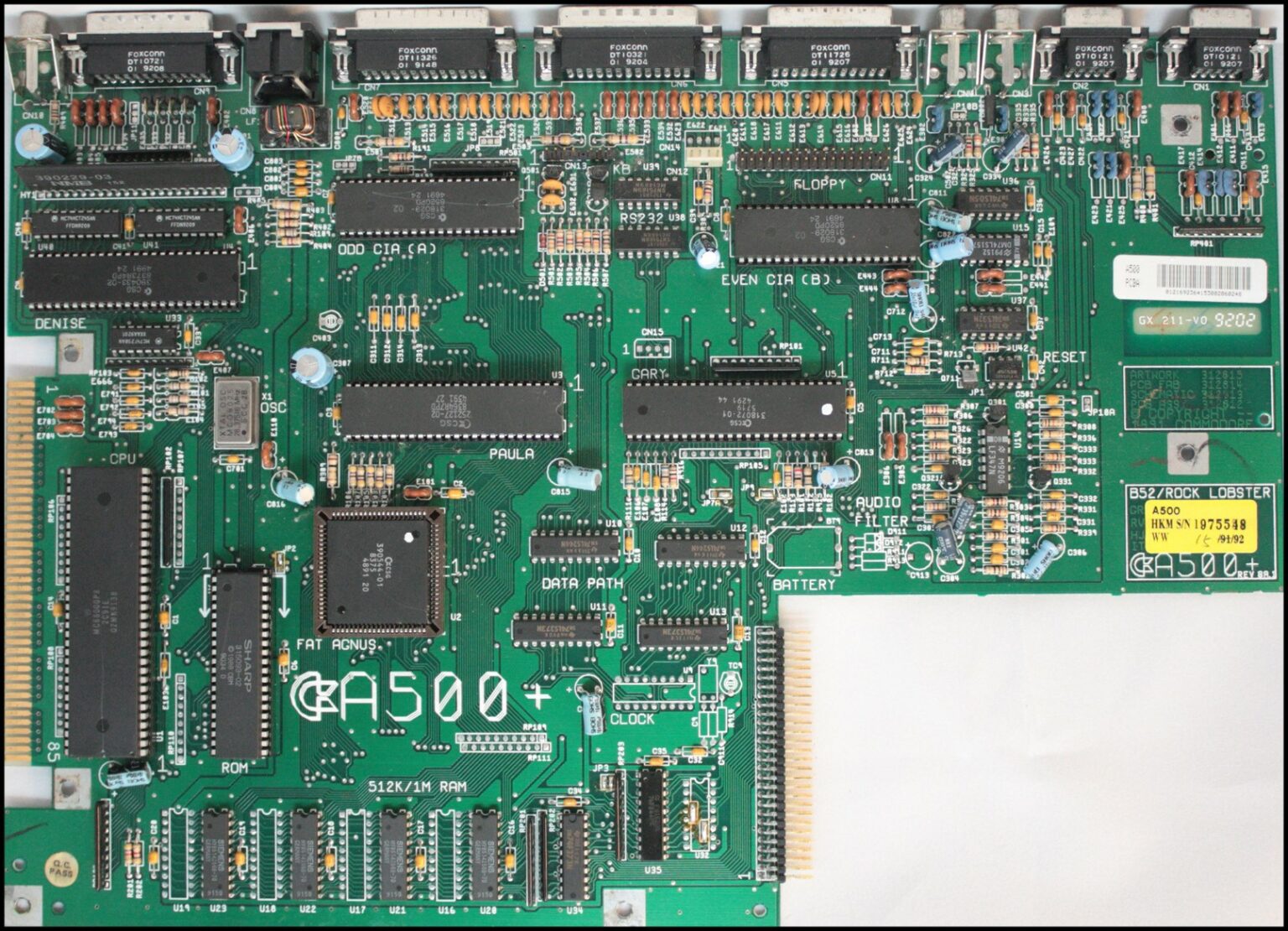 Kit Condensatori Per Ricondizionamento Amiga 500/500+ (tutte Le Revisioni: 3/5/6A/7/8/8A/8A1)